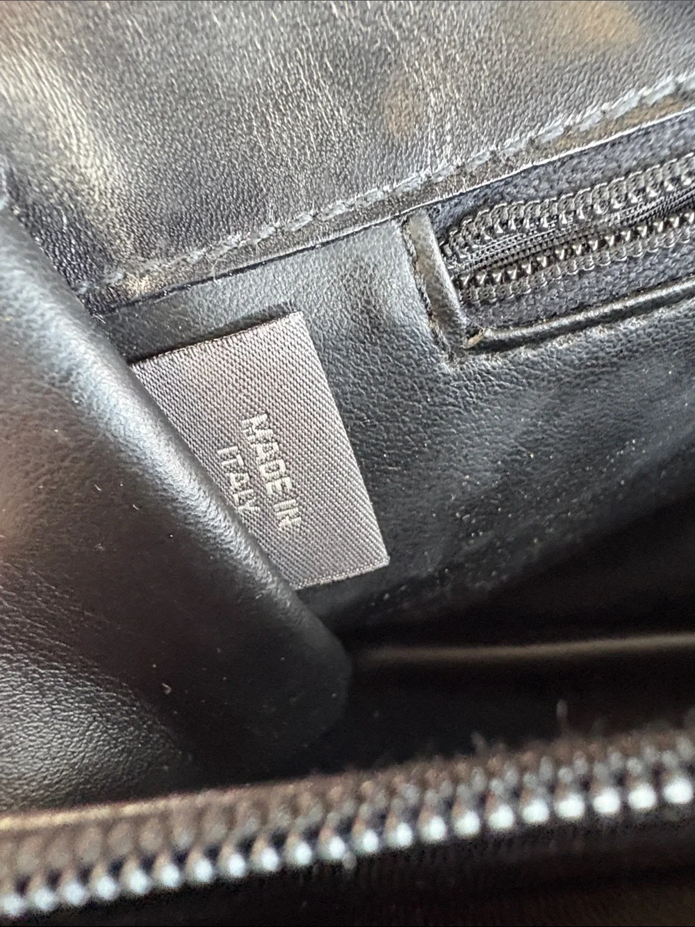 Bally Black Leather Wristlet with Gold-Tone Lock Unisex